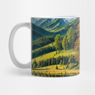 Autumn Arrives in the Forest Valley Mug